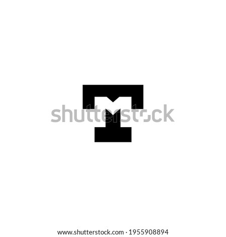 Letter TM monogram logo design vector