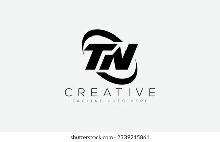 Letter TN logo design template vector illustration.