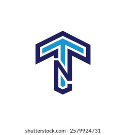 Letter TN logo design vector logo