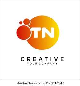 Letter TN. NT logo design template vector