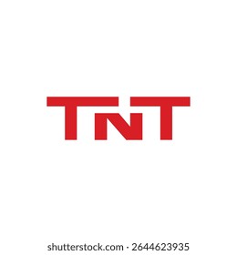 Letra TNT Logo Design Vetor Ilustração Stock Vetor.