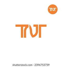 Diseño de logotipo de monograma TNT