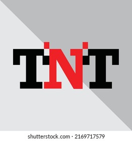 Letter TNT Simple Logo Vector