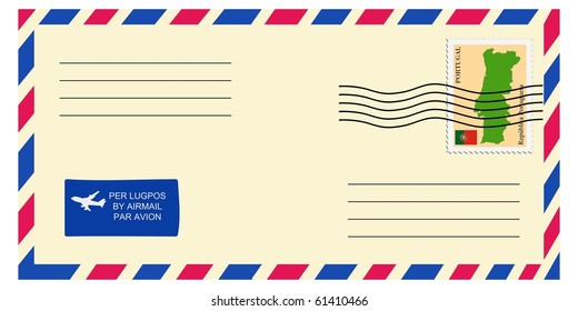 Letter Tofrom Portugal Stock Vector (Royalty Free) 61410466 | Shutterstock