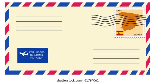 letter to/from Spain