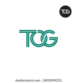 Letter TOG Monogram Logo Design with Lines