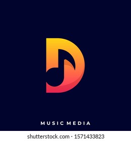 Letter Tones Illustration Vector Template. Suitable for Creative Industry, Multimedia, entertainment, Educations, Shop, and any related business