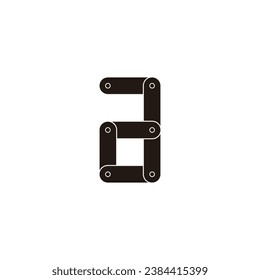Letter a tool geometric symbol simple logo vector