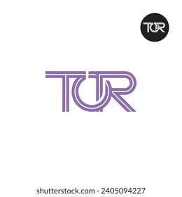 Letter TOR Monogram Logo-Design mit Linien