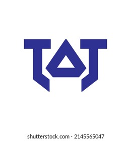 Letter ToT Logo Design Monogram