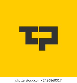 Letter TP latter logo icon design simple