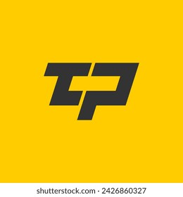 Letter TP latter logo icon design simple