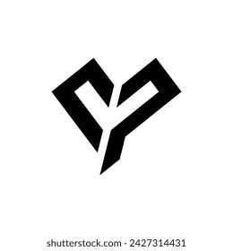 Letter TP letzteres Logo-Icon-Design einfach