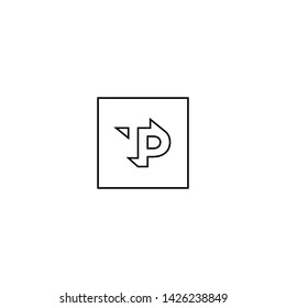 Letter TP line logo design. creative square logo letter monogram symbol. Universal elegant vector sign design. Premium business logotype. Graphic alphabet symbol for corporate business identity