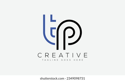 Letter TP logo design template vector illustration.