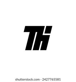 Letra TP diseño de logotipo de la letra simple