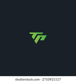 Letra TP logo Icon diseño de Vector plano.