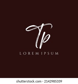 Letter TP luxury logo design vector