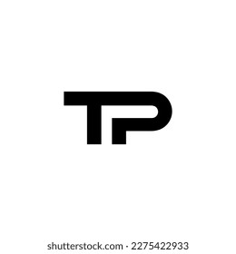 Letter TP monogram logo design