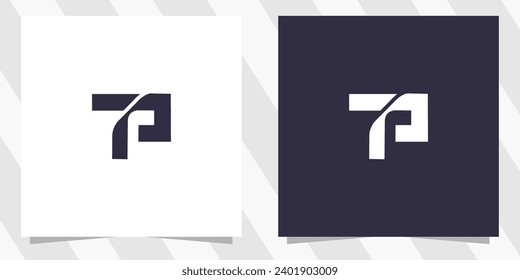 letter tp pt logo design