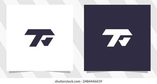 Letra tp Vector de diseño de logotipo