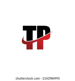 Letter TP simple logo design vector