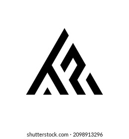 Letter TP triangle monogram logo template