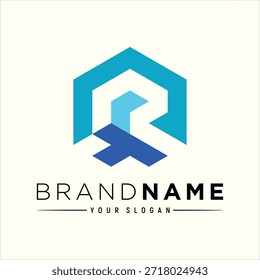 Plantilla de Vector de elemento de diseño de logotipo TR letra