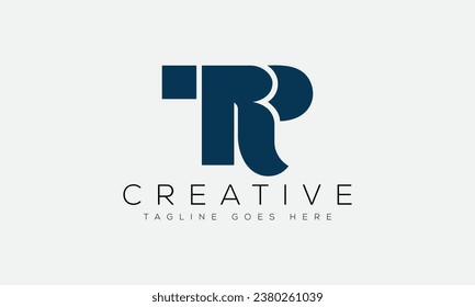 Letter TR logo design template vector illustration