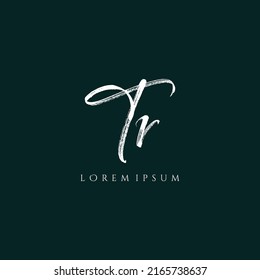 Letter TR luxury logo design vector