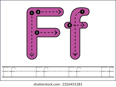 Letter tracing from a-z ,hand drawn tracing worksheets for kids pencontrol and handwriting practice 