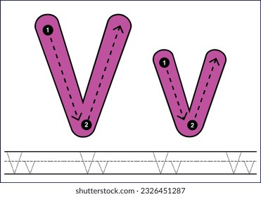 Letter tracing from a-z ,hand drawn tracing worksheets for kids pencontrol and handwriting practice 