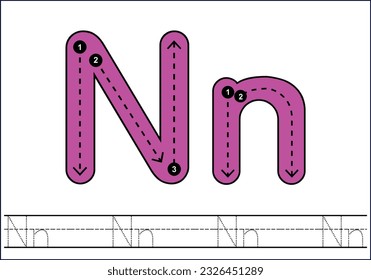 Letter tracing from a-z ,hand drawn tracing worksheets for kids pencontrol and handwriting practice 