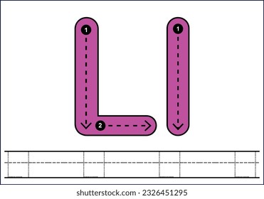 Letter tracing from a-z ,hand drawn tracing worksheets for kids pencontrol and handwriting practice 