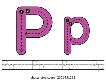 Letter tracing from a-z ,hand drawn tracing worksheets for kids pencontrol and handwriting practice 