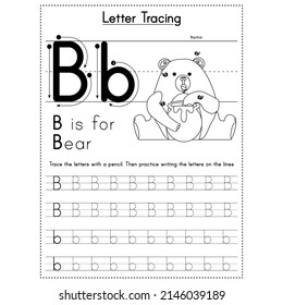 Letter Tracing Book For Kids activity