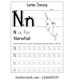 Letter Tracing Book For Kids activity