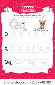 Letter tracing for kids is an engaging activity designed to teach the basics of handwriting. By tracing each letter, children learn correct letter formation, develop fine motor skills