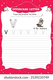 A letter tracing workbook is an educational resource designed to help young learners practice writing letters of the alphabet. Typically targeted at preschool or kindergarten children