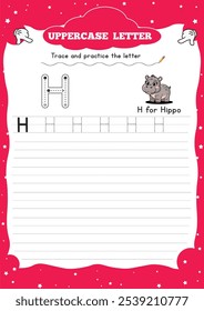 A letter tracing workbook is an educational resource designed to help young learners practice writing letters of the alphabet. Typically targeted at preschool or kindergarten children