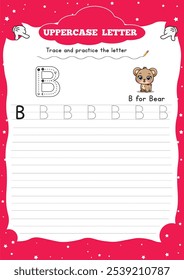 Un cuaderno de trabajo de rastreo de letras es un recurso educativo diseñado para ayudar a los estudiantes jóvenes a practicar la escritura de letras del alfabeto. Por lo general, se dirige a niños en edad preescolar o jardín de infantes