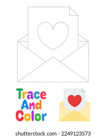 Letter tracing worksheet for kids