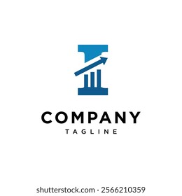 Letter I Trading Logo Icon Vector