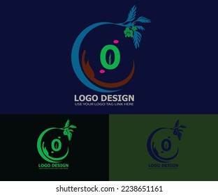 Carta con diseño de hoja de árbol y logo de fruta
