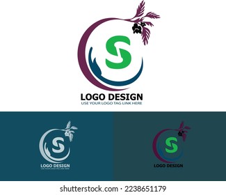 Carta con diseño de hoja de árbol y logo de fruta