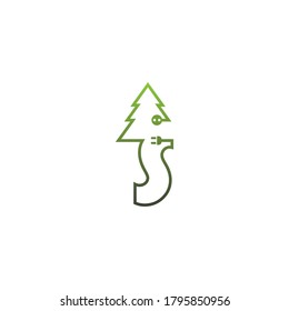 Letter tree Logo, Concept Letter + icon tree