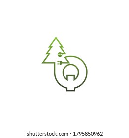 Letter tree Logo, Concept Letter + icon tree