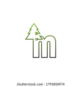 Buchstabenbaum-Logo, Concept Letter + Symbol-Baum