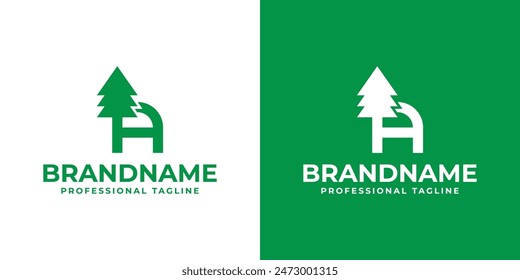 Letter A Tree Logo, Perfect for Environmental Organizations and Eco Friendly Brands