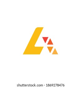 a letter triangle creative logo design